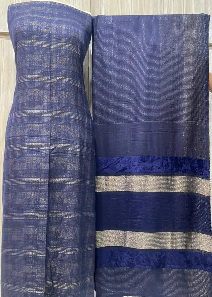 PERSIAN WOOL WINTER 3PC SUIT (Dark Blue)