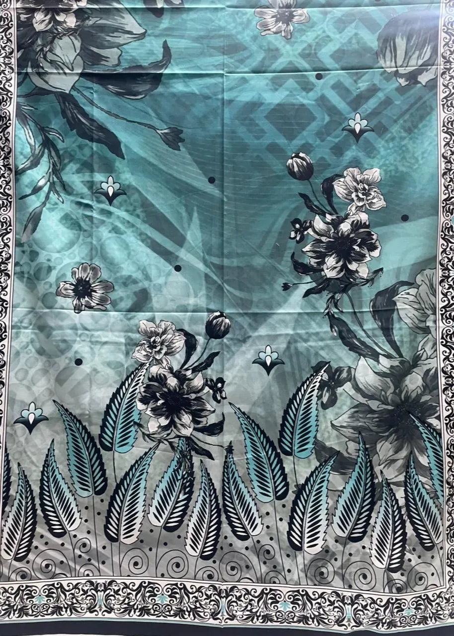 SAPPHIRE PRINTED LINEN 3PC D16