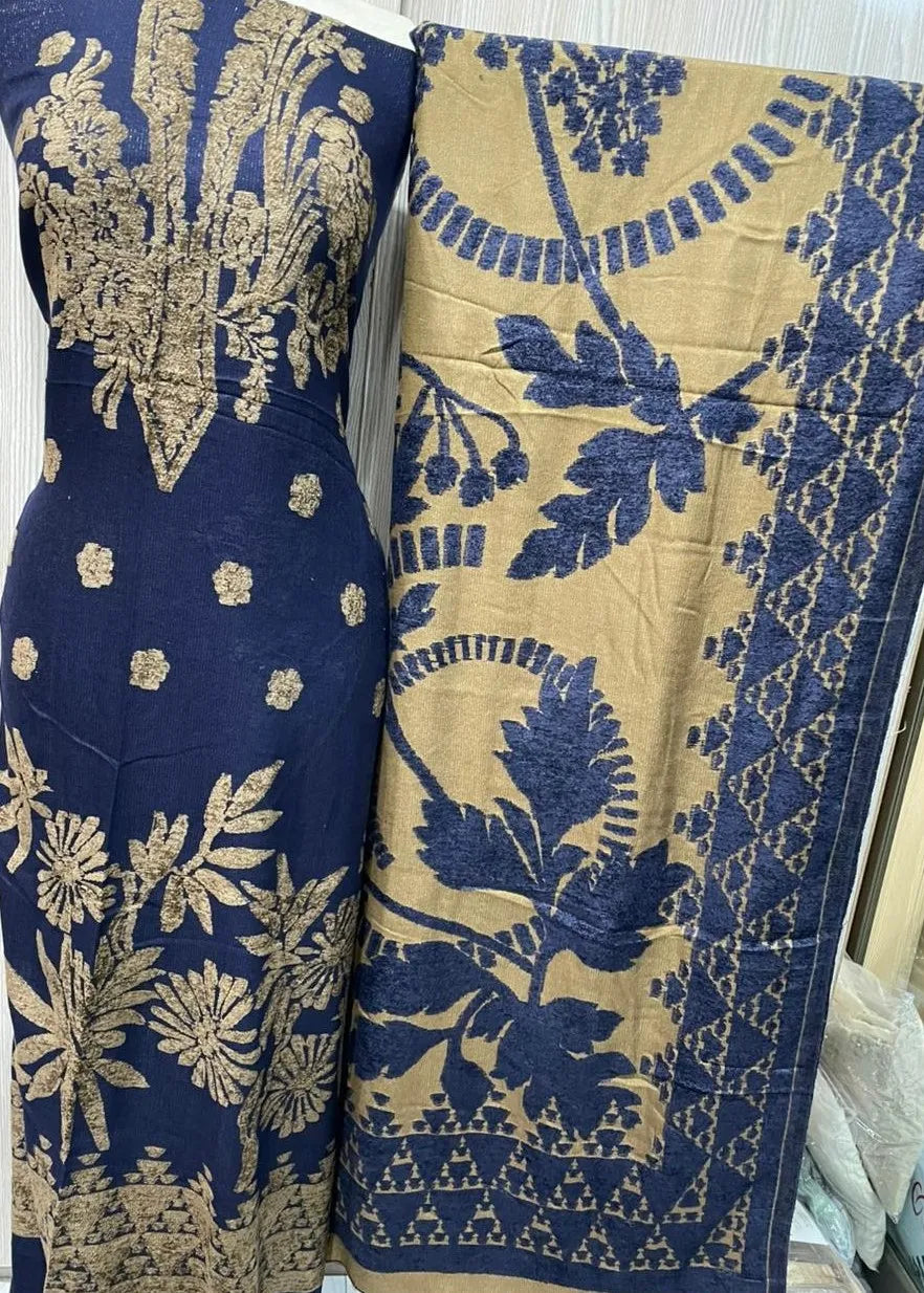 PERSIAN PALACHI WOOL WINTER 3PC SUIT WITH PALACHI SHWAL LPW-02