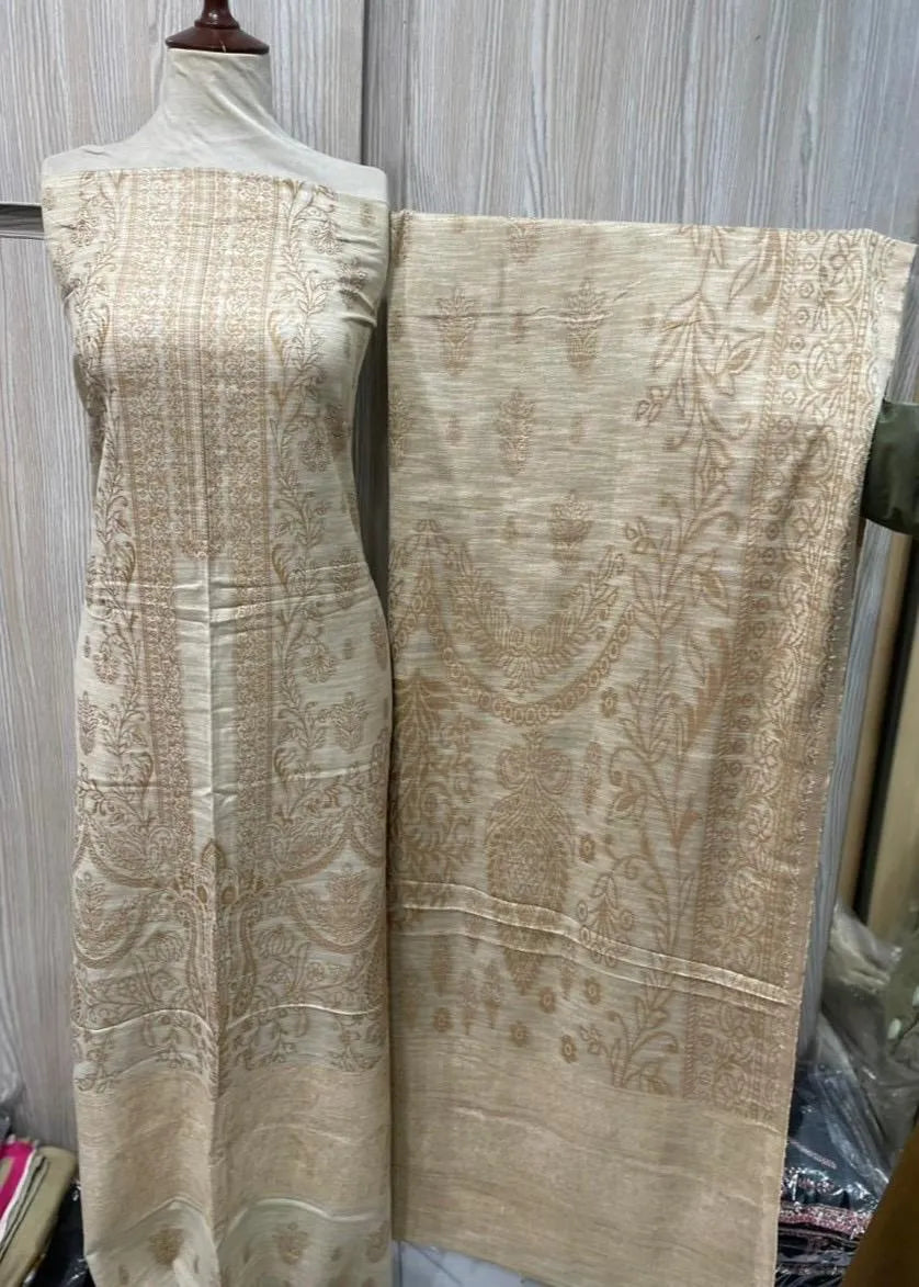 PERSIAN EMBROIDED WOOL WINTER 3PC SUIT WITH PALACHI SHWAL PW-04