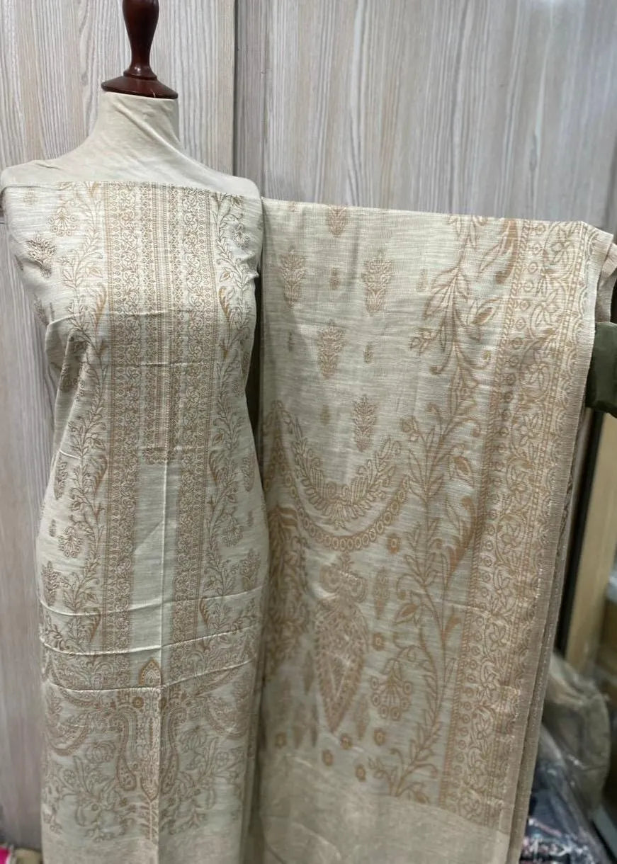 PERSIAN EMBROIDED WOOL WINTER 3PC SUIT WITH PALACHI SHWAL PW-05