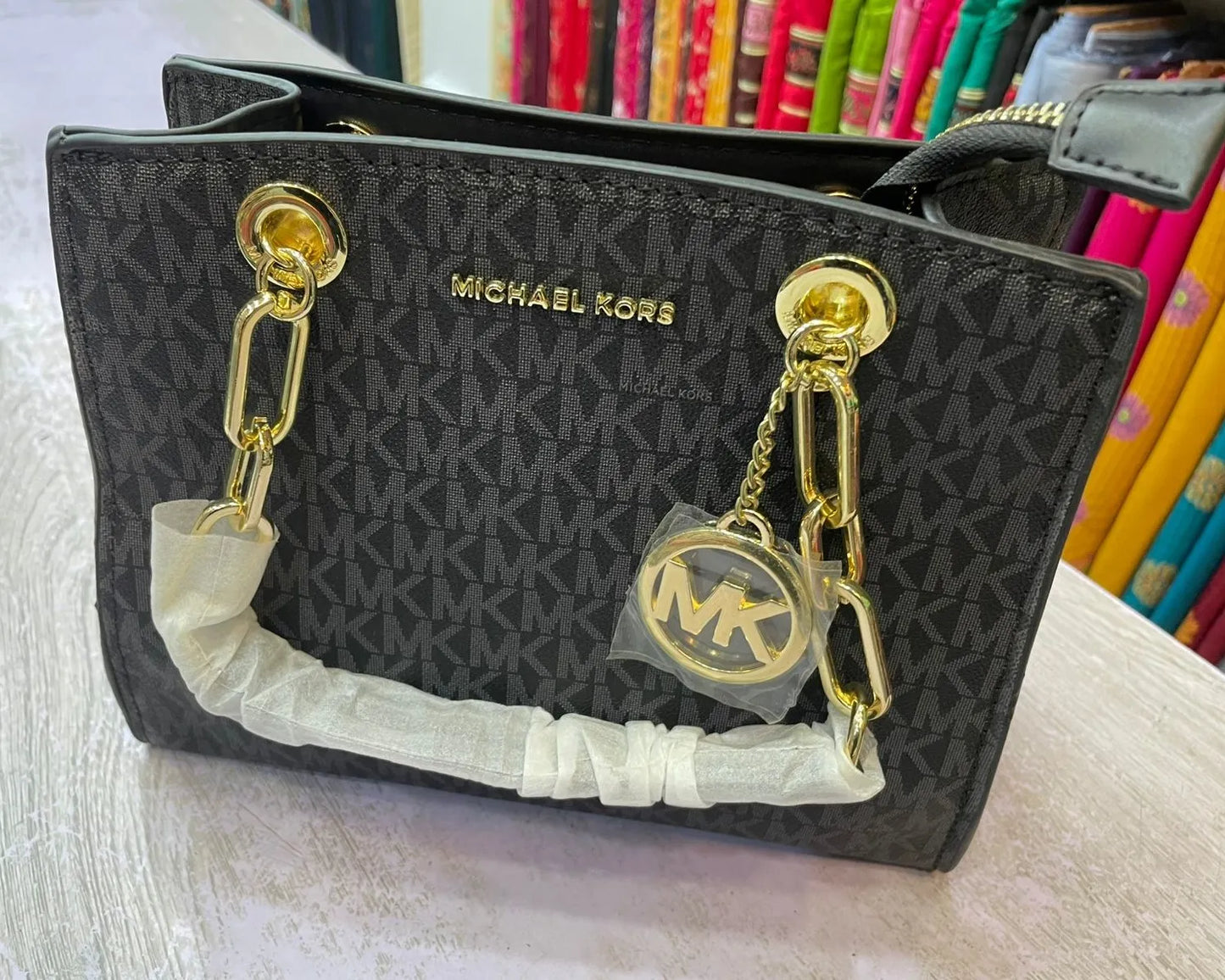 MICHAEL KORS MK SHOULDER BAG & HAND BAG FOR WOMAN BLACK COLOR