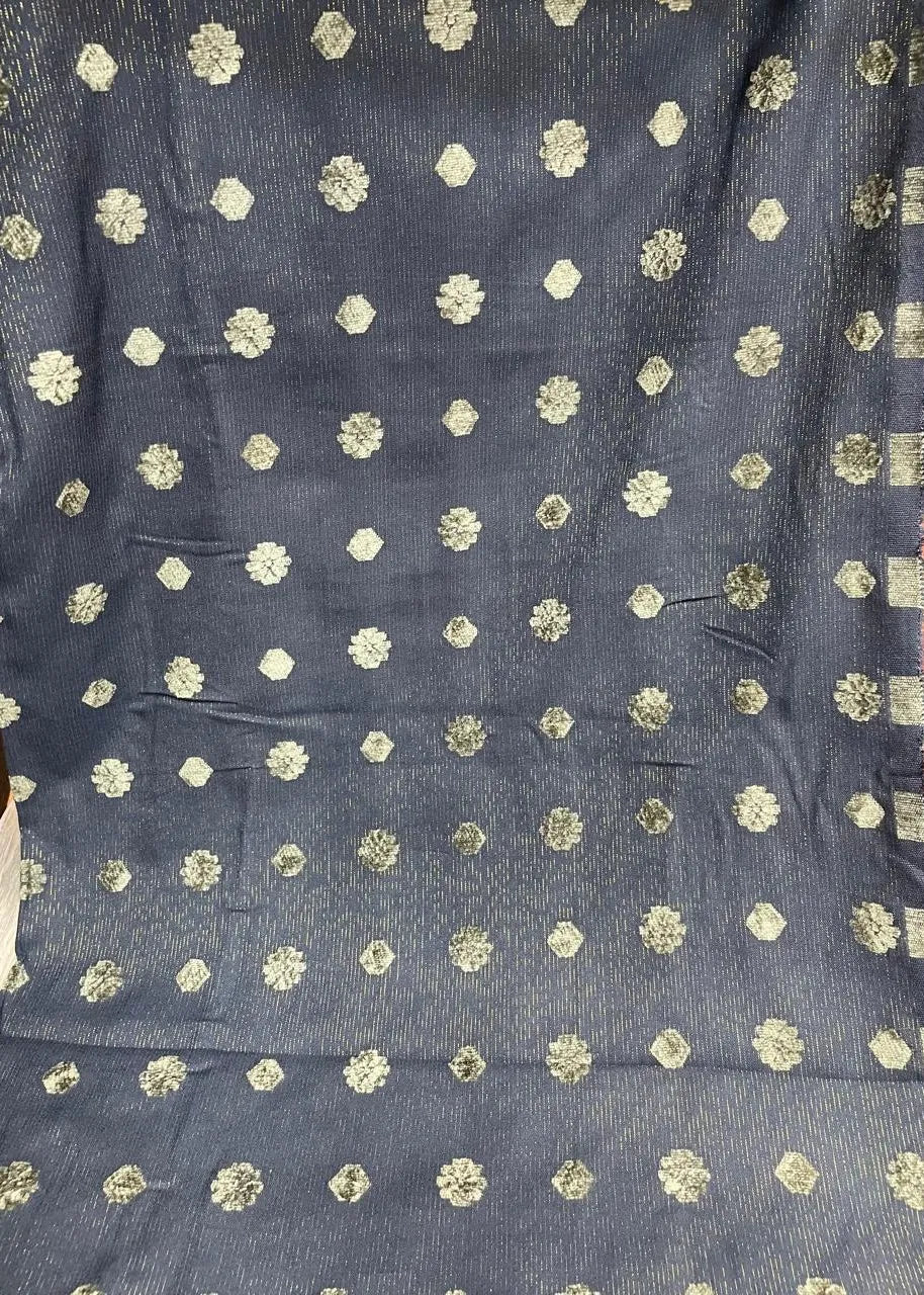 PERSIAN WOOL PRINTED 3PC WINTER SUIT CD-01 (Blue Color)