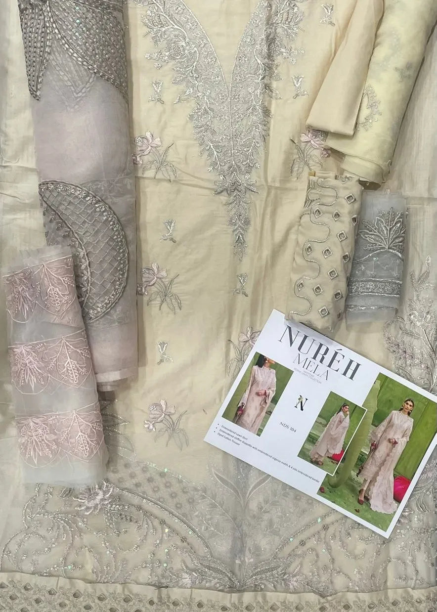 NUREH MELA UNSTITCHED FESTIVE LAWN COLLECTION NDS-104 | ✅ 100% ORIGINAL