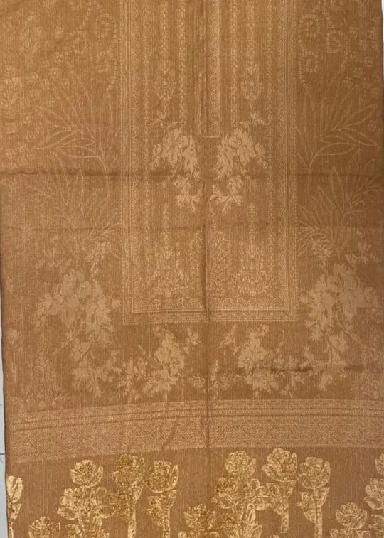 PERSIAN PALACHI WOOL WINTER 3PC SUIT WITH PALACHI SHWAL (Brown Color) EFD-02