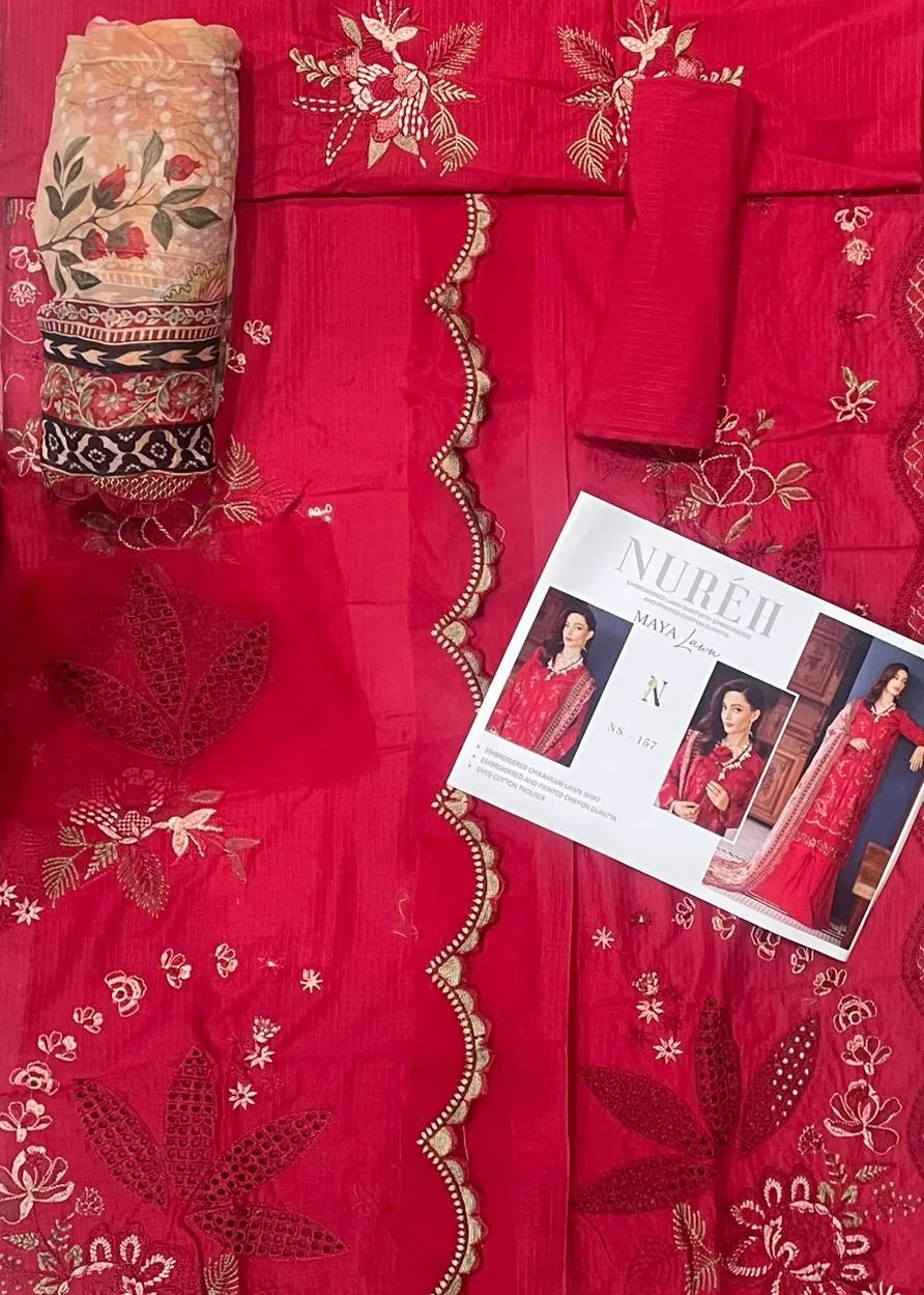NUREH MAYA LAWN UNSTITCHED NS-157 | ✅ 100% ORIGINAL
