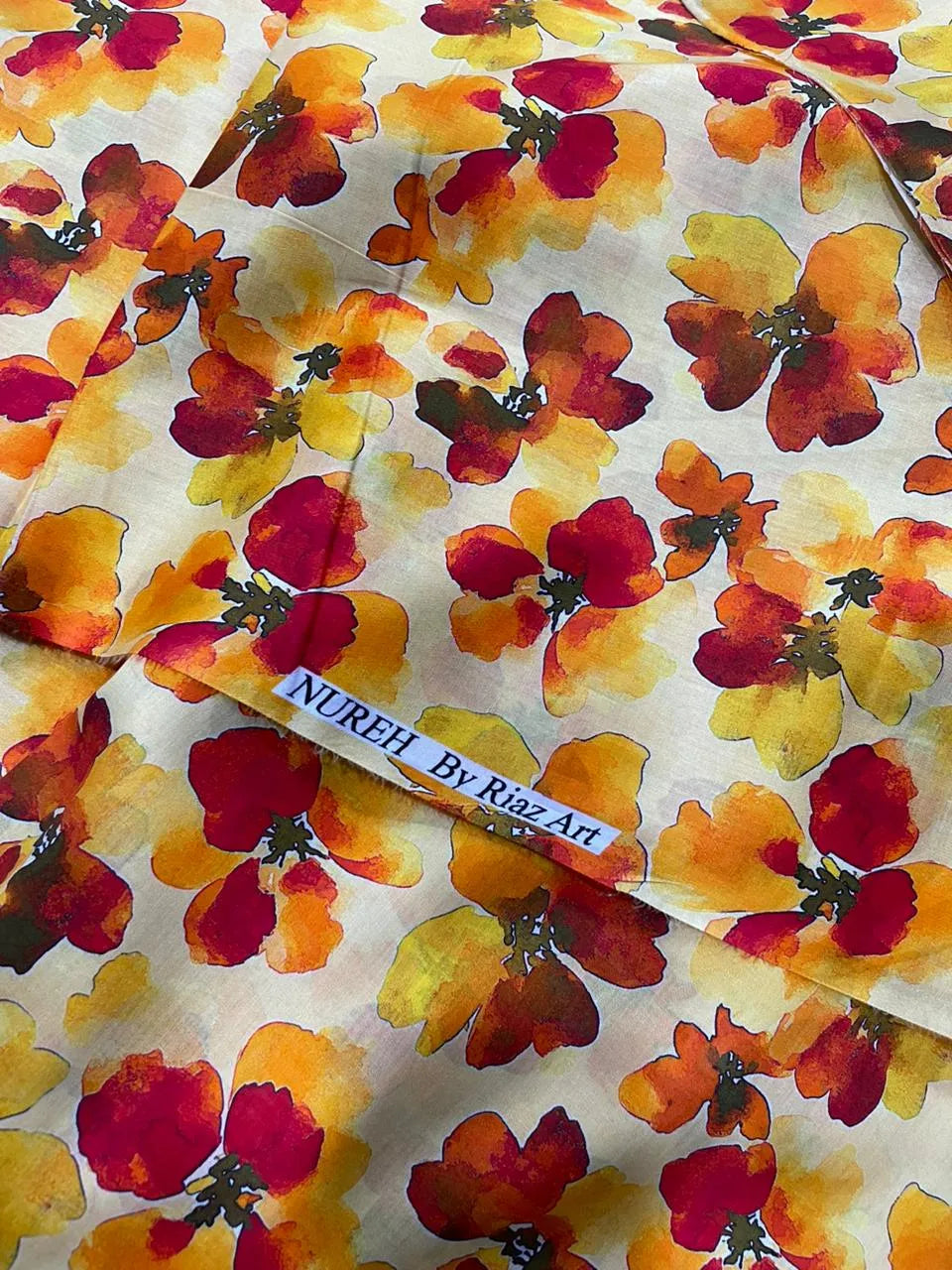 NUREH BY RIAZ ARTS PRINTED LAWN SUITS UNSTITCHED 2 PIECE D-7 - SUMMER COLLECTION  | ✅ 100% Original