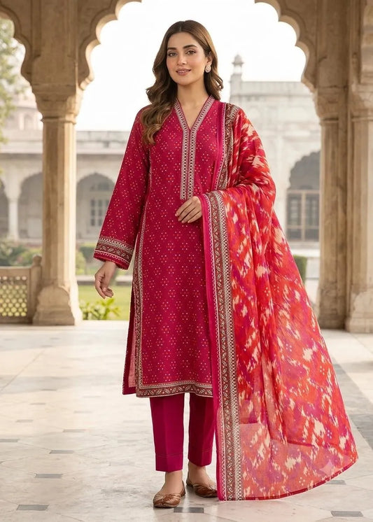 BIN SAEED PREMIUM LAWN 3 PCS D-05