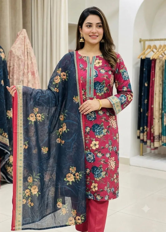 BIN SAEED PREMIUM LAWN 3 PCS D-09
