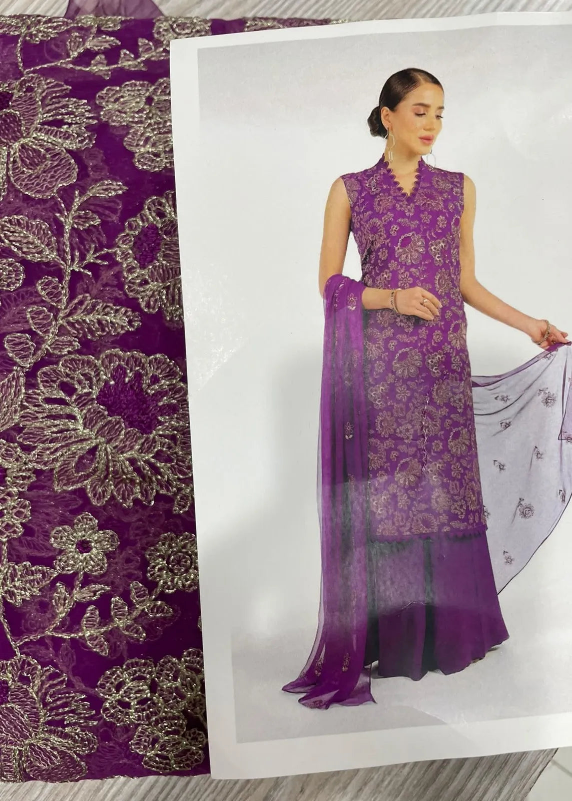BAREEZE FESTIVE COLLECTION CHIFFON | RUSSIAN FLORANT-01