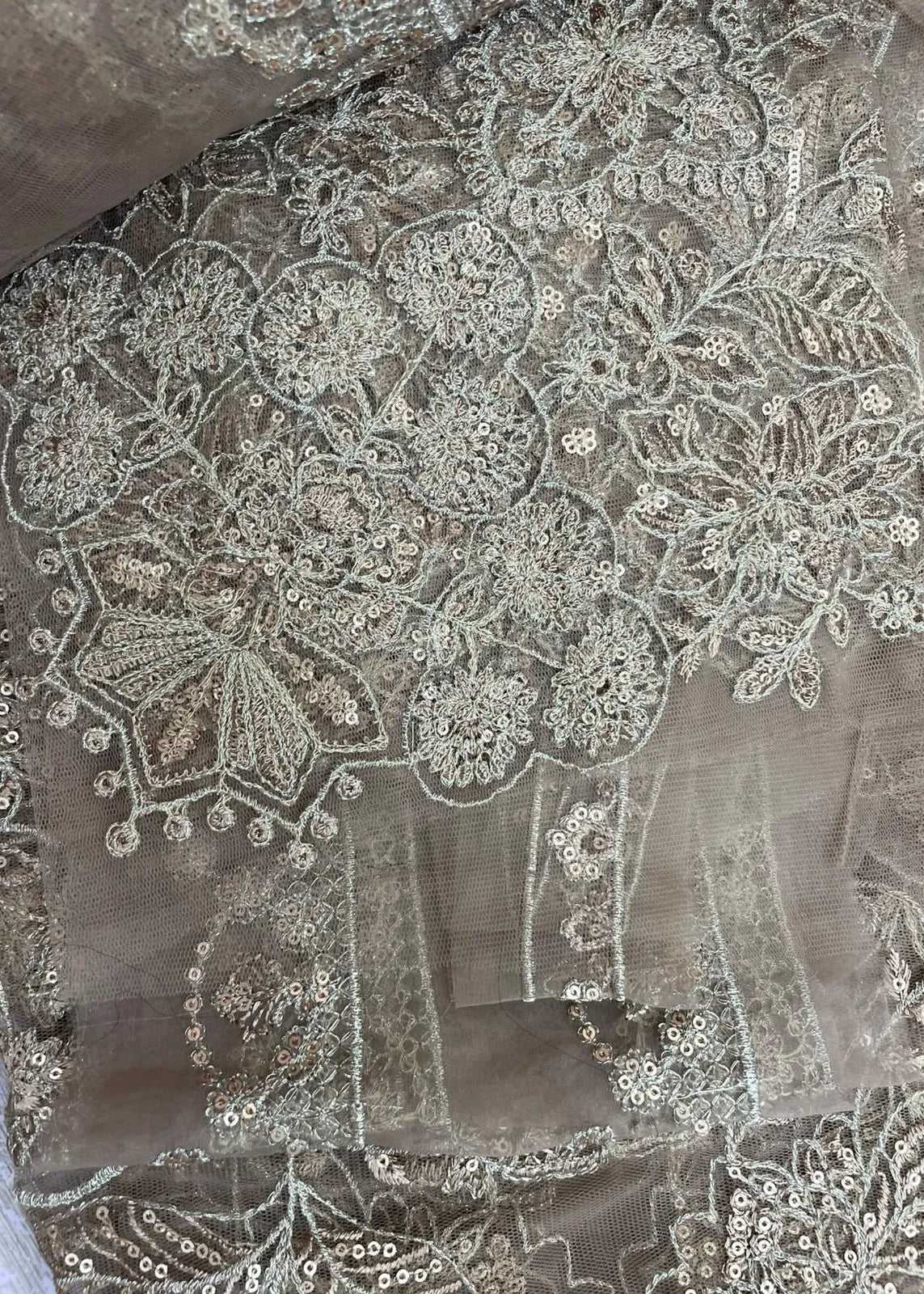BAROQUE CHANTELLE EMBROIDERED LUXURY NET SAREE BQU-CH12-D06