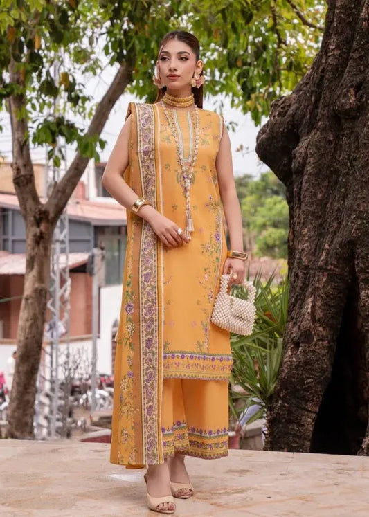 COCO SUMMER PREMIUM PRINTED LAWN 3PC D-06