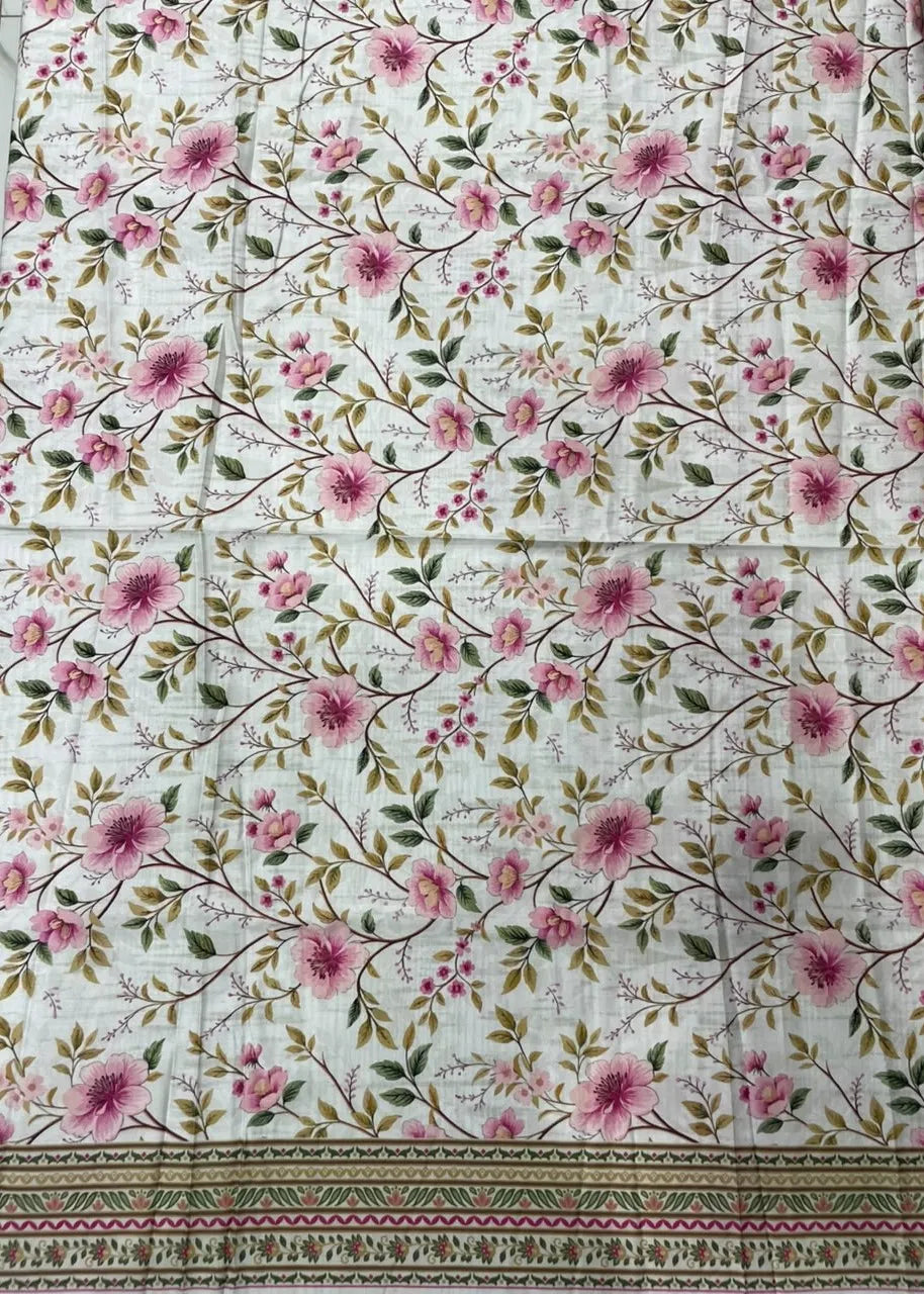 VISCOSE LINEN DIGITAL PRINTED SUIT 3 PIECE UNSTITCHED D-4