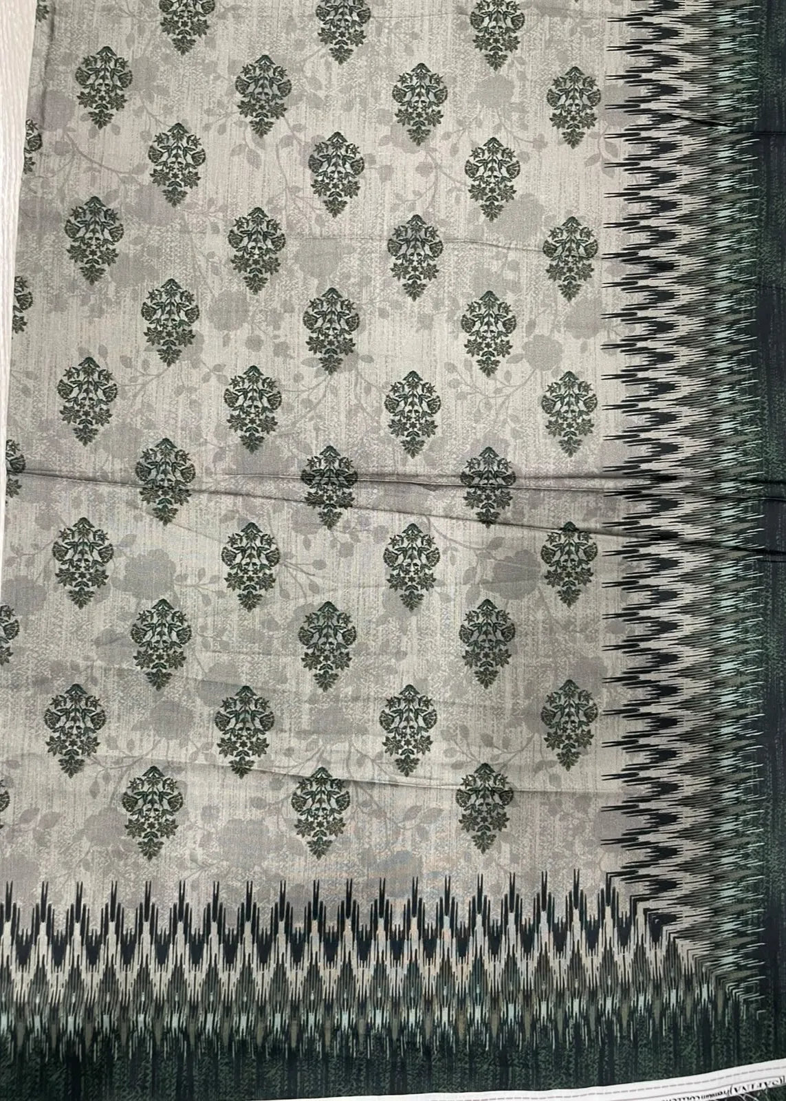 VISCOSE LINEN DIGITAL PRINTED SUIT 3 PIECE UNSTITCHED D-7