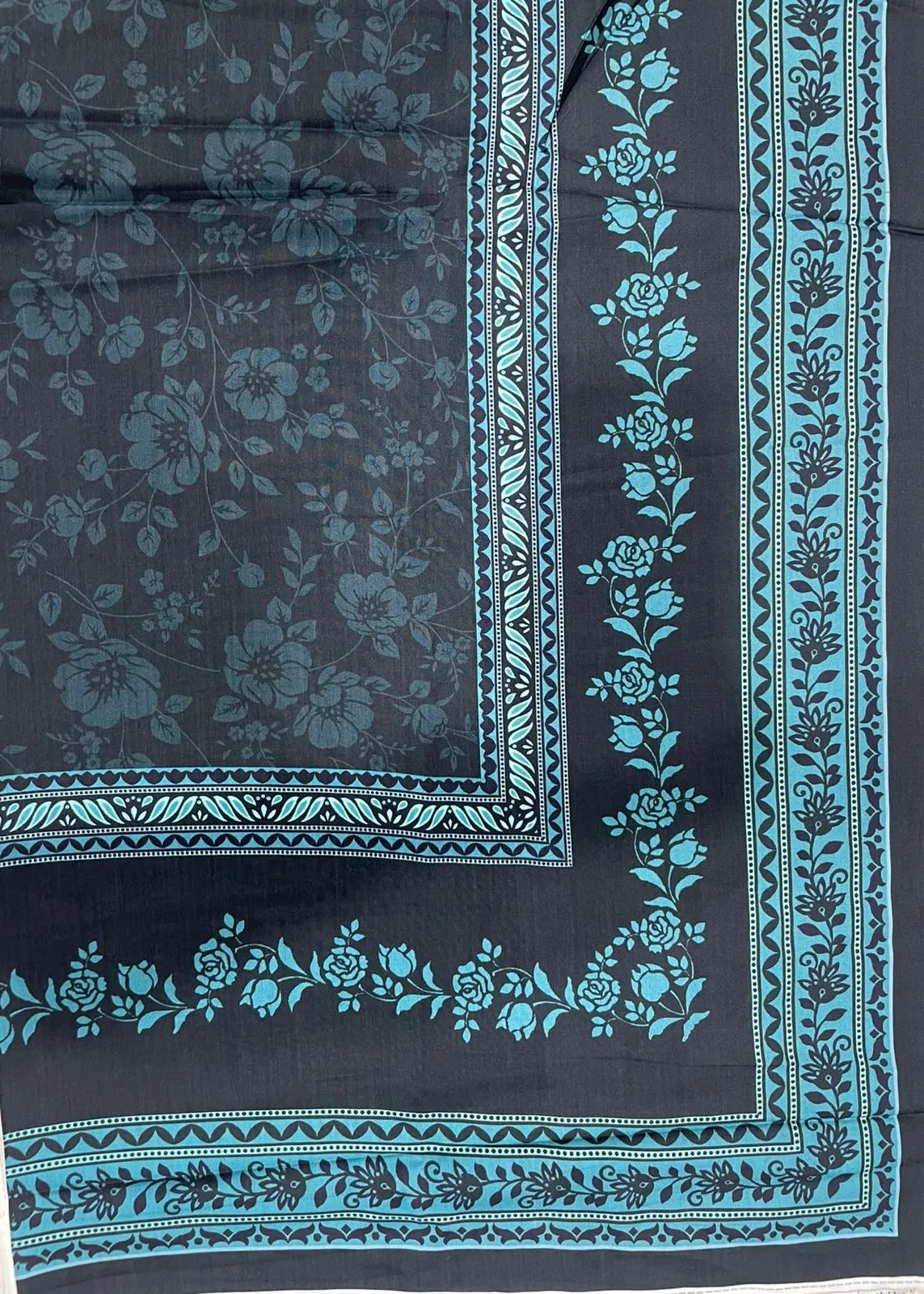VISCOSE LINEN DIGITAL PRINTED SUIT 3 PIECE UNSTITCHED D-8