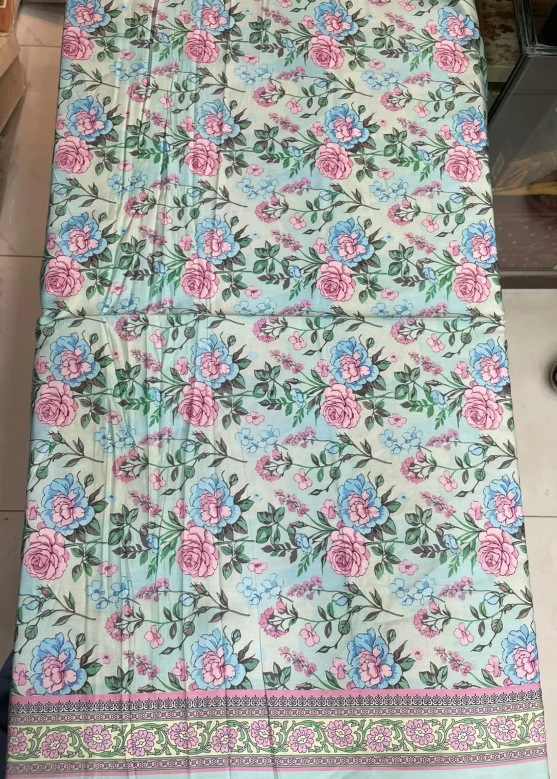 VISCOSE LINEN DIGITAL PRINTED SUIT 3 PIECE UNSTITCHED D-13