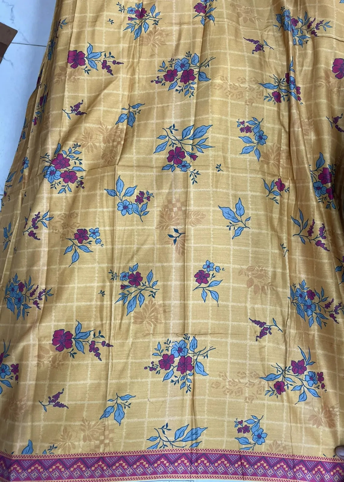 VISCOSE LINEN DIGITAL PRINTED SUIT 3 PIECE UNSTITCHED D-15