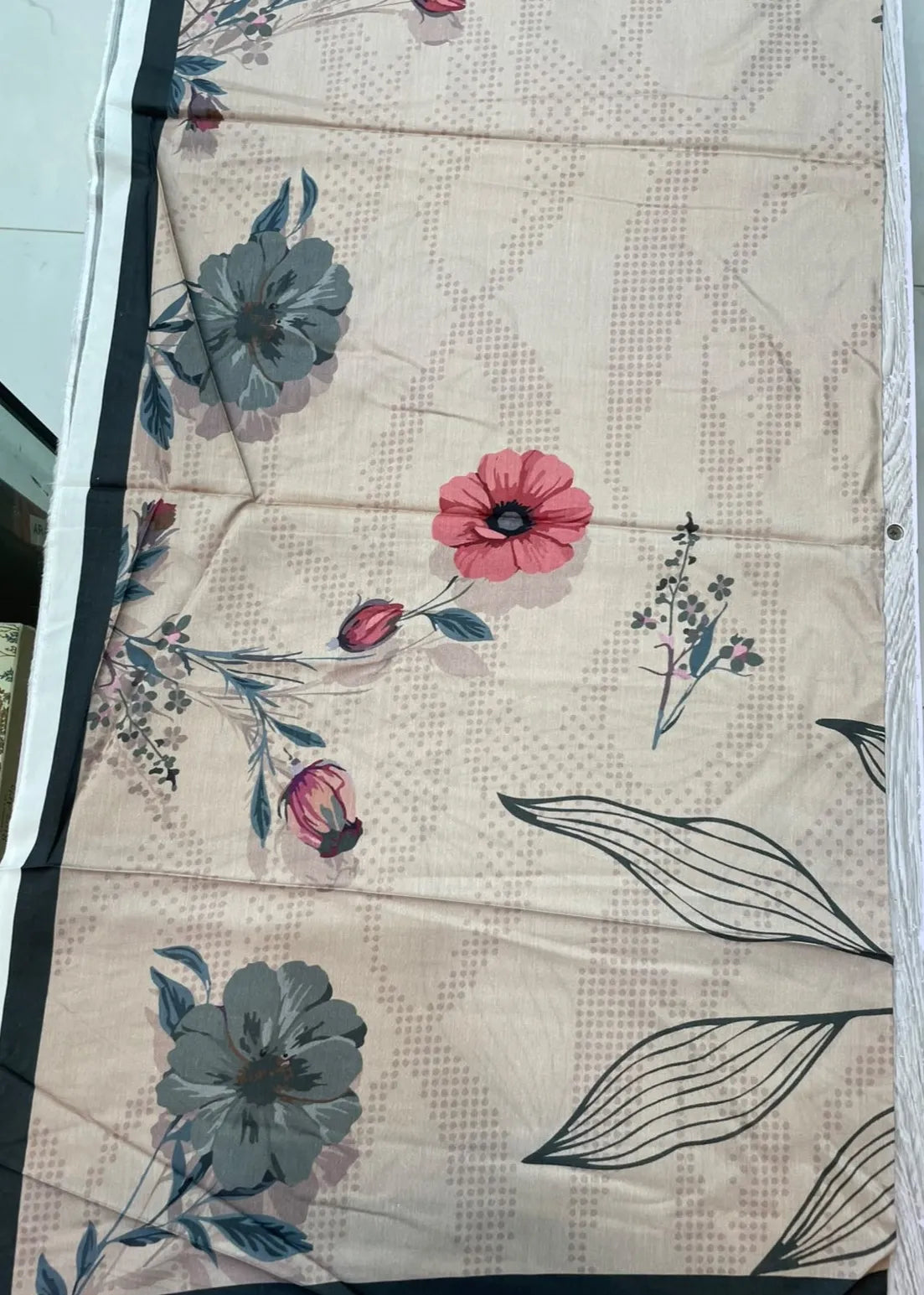 VISCOSE LINEN DIGITAL PRINTED SUIT 3 PIECE UNSTITCHED D-17