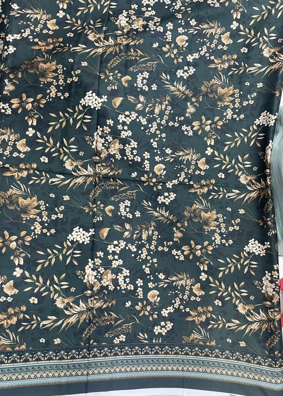VISCOSE LINEN DIGITAL PRINTED SUIT 3 PIECE UNSTITCHED D-24