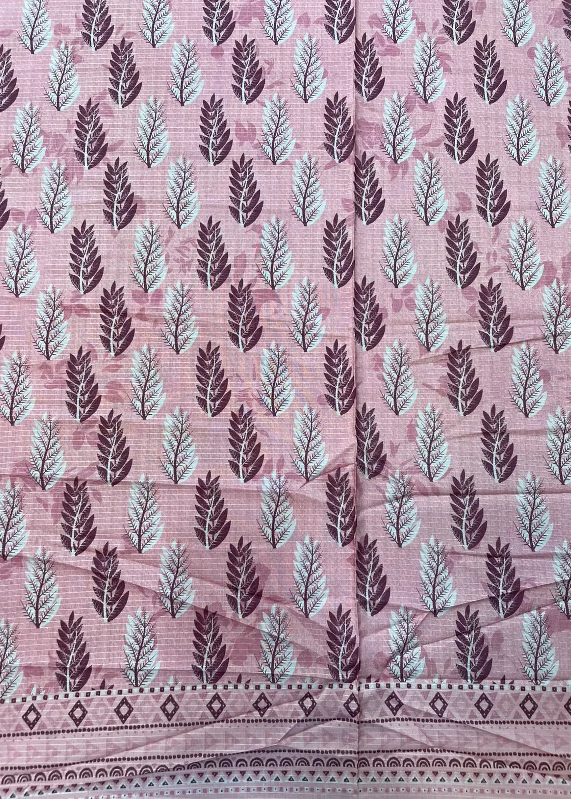 VISCOSE LINEN DIGITAL PRINTED SUIT 3 PIECE UNSTITCHED D-27