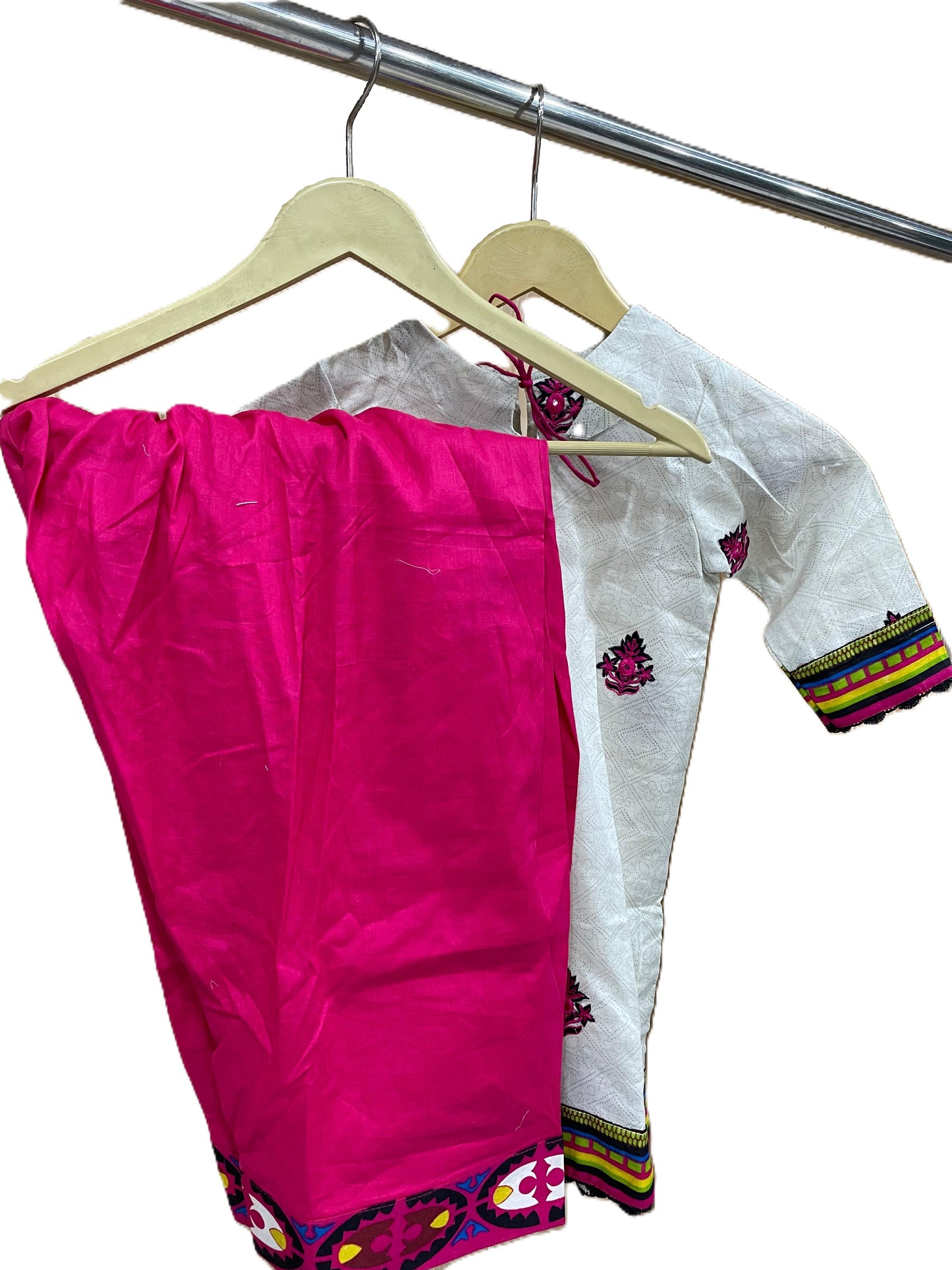 KIDS STITCHED LAWN SUIT 2PC Red