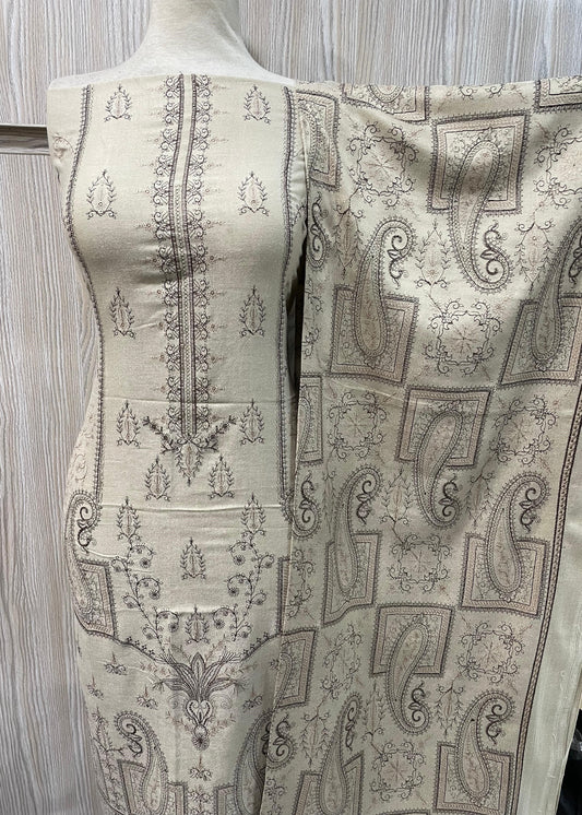PERSIAN WOOL WINTER EMBROIDERED 3PC SUIT 3