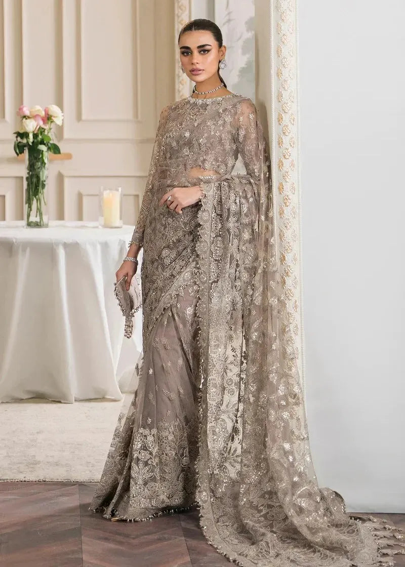 BAROQUE CHANTELLE EMBROIDERED LUXURY NET SAREE BQU-CH12-D06