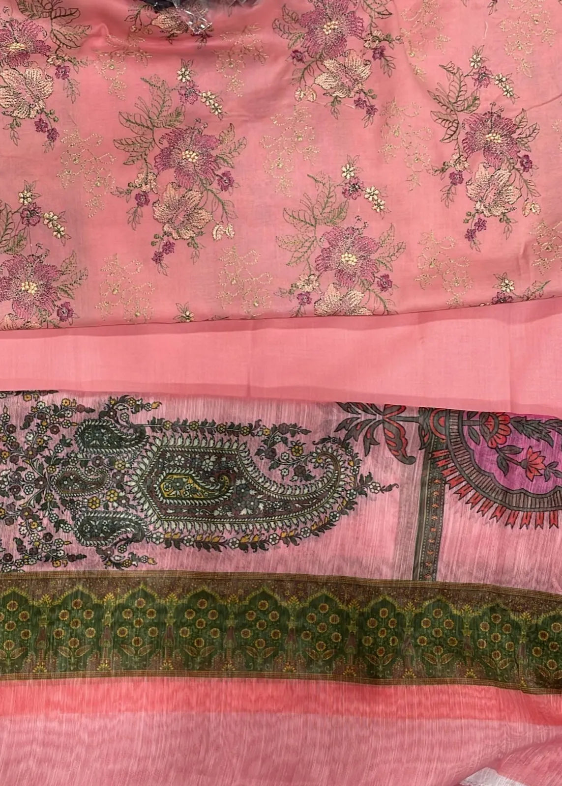 BAREEZE CHIKANKARI LAWN EMBROIDERED 3PC D-1 | ✅ 100% Original
