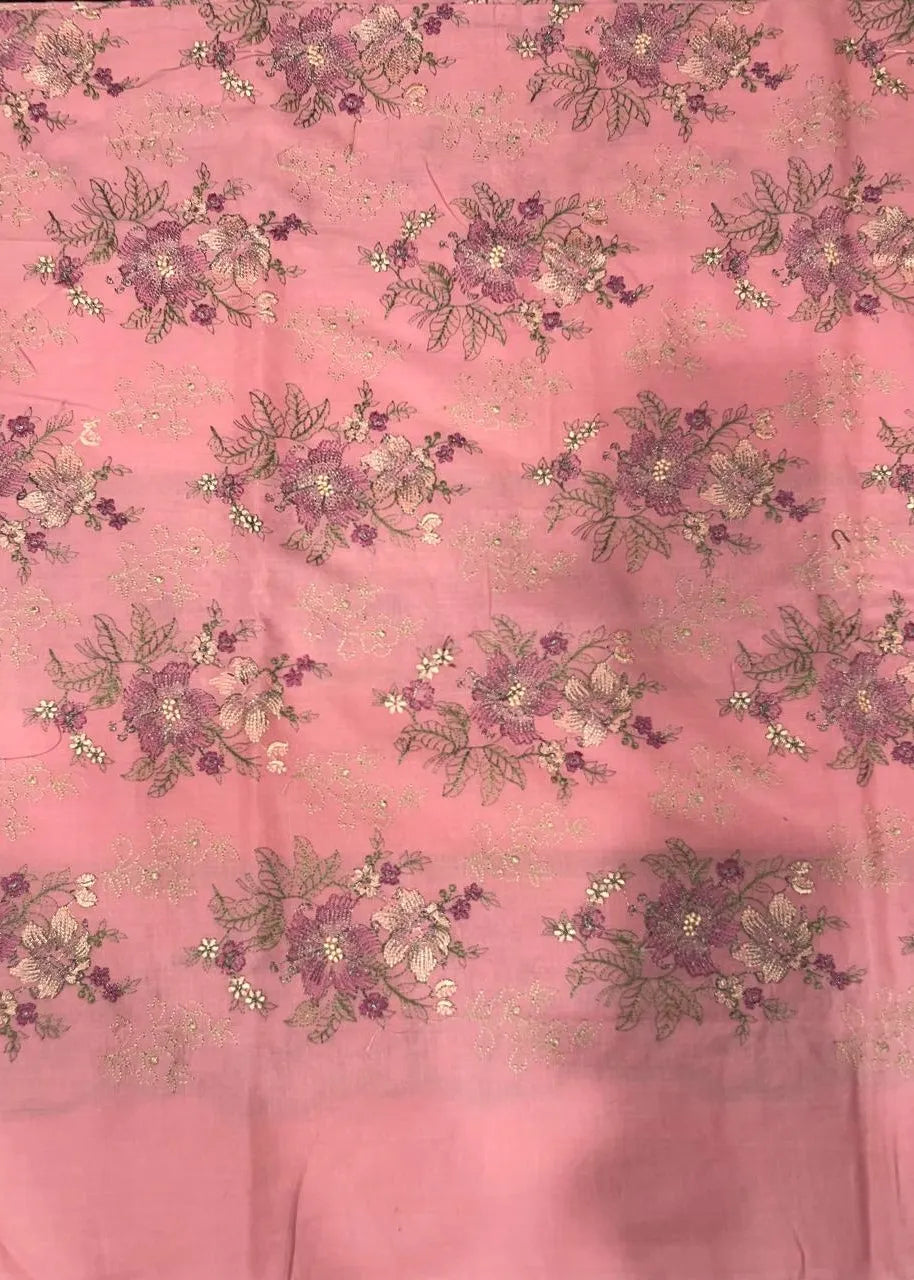 BAREEZE CHIKANKARI LAWN EMBROIDERED 3PC D-1 | ✅ 100% Original