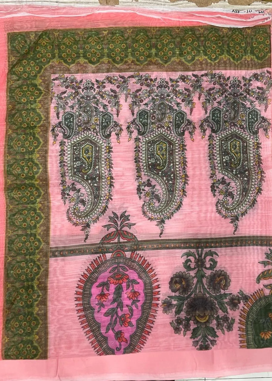 BAREEZE CHIKANKARI LAWN EMBROIDERED 3PC D-1 | ✅ 100% Original