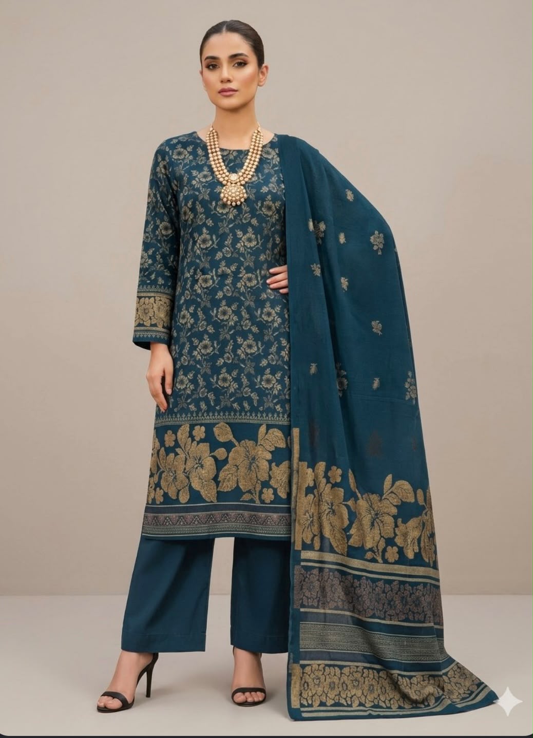 PERSIAN WOOL WINTER 3PC SUIT (LPW-04)