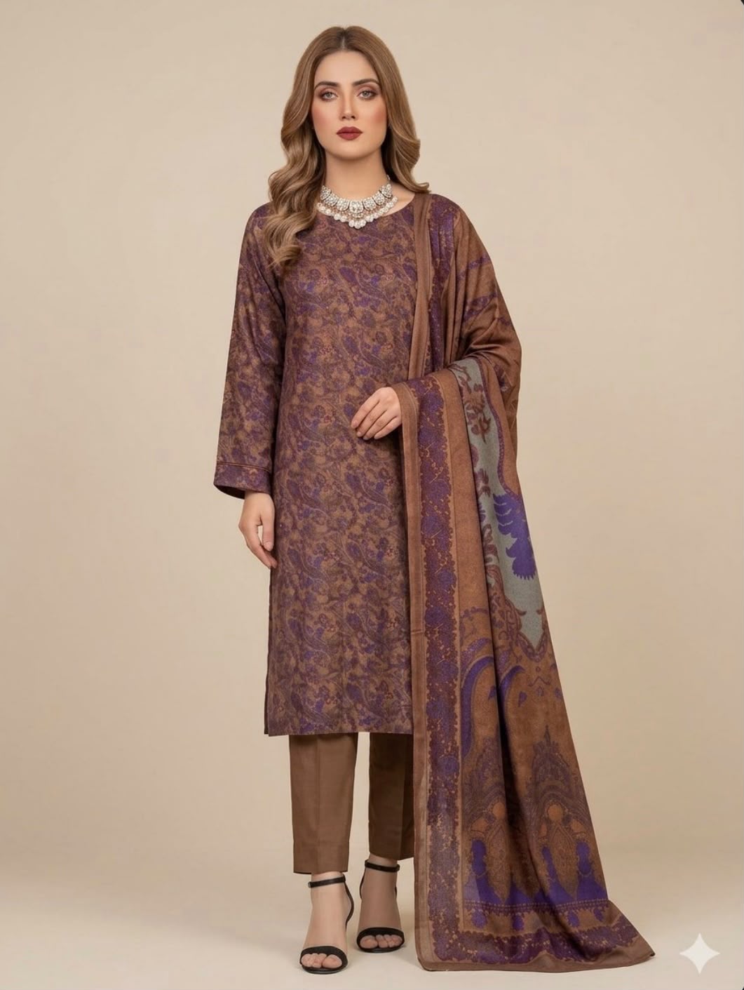 PRINTED PERSIAN WOOL PREMIUM QUALITY 3PC (PW-04)