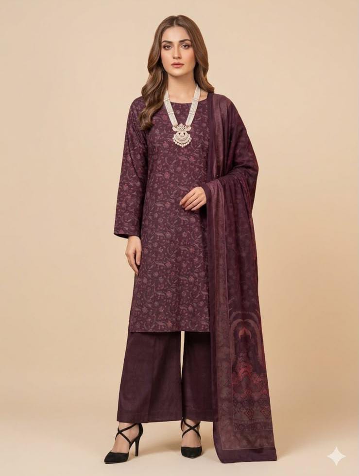 PRINTED PERSIAN WOOL PREMIUM QUALITY 3PC (PW-01)