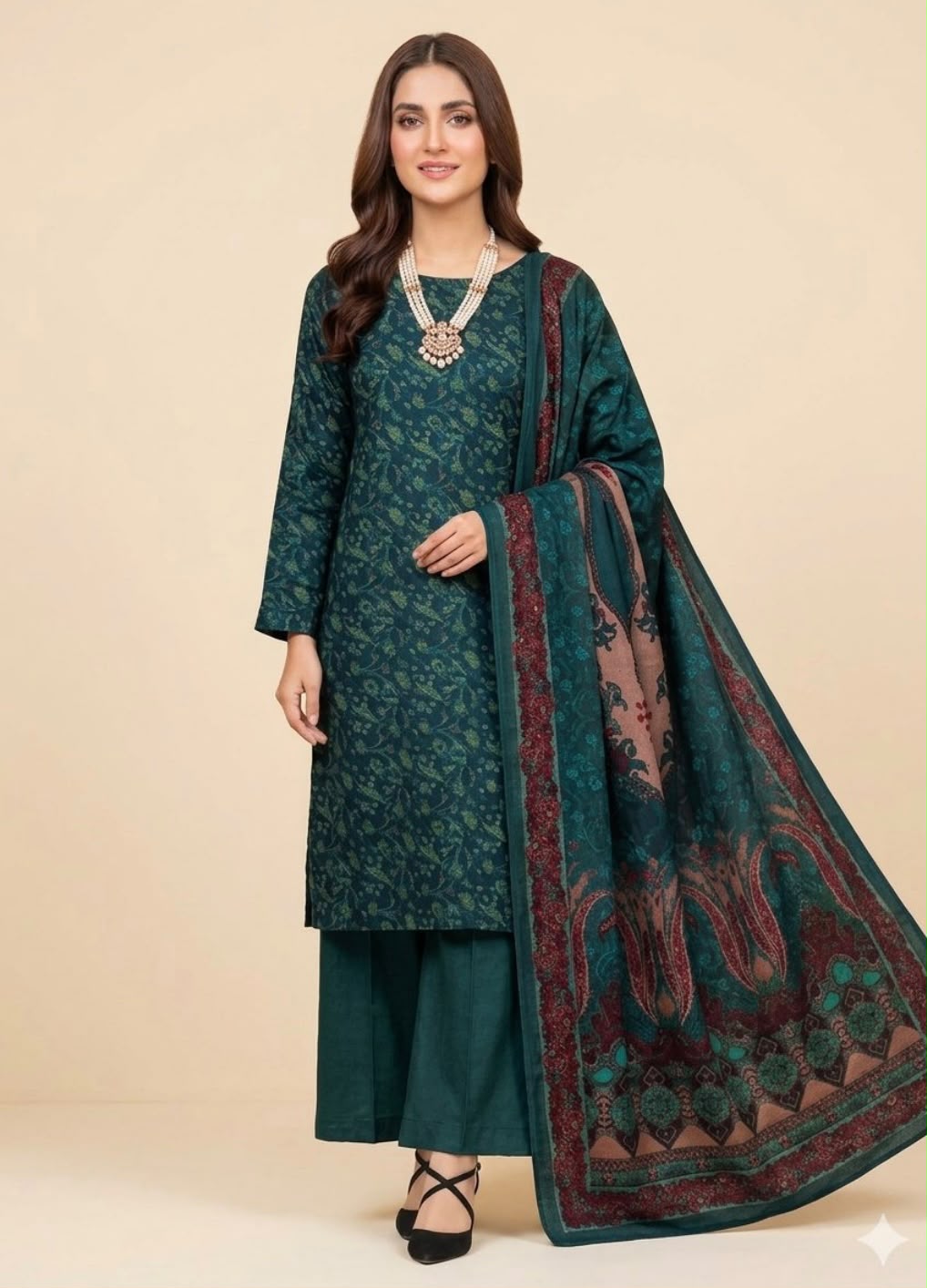 PRINTED PERSIAN WOOL PREMIUM QUALITY 3PC (PW-03)