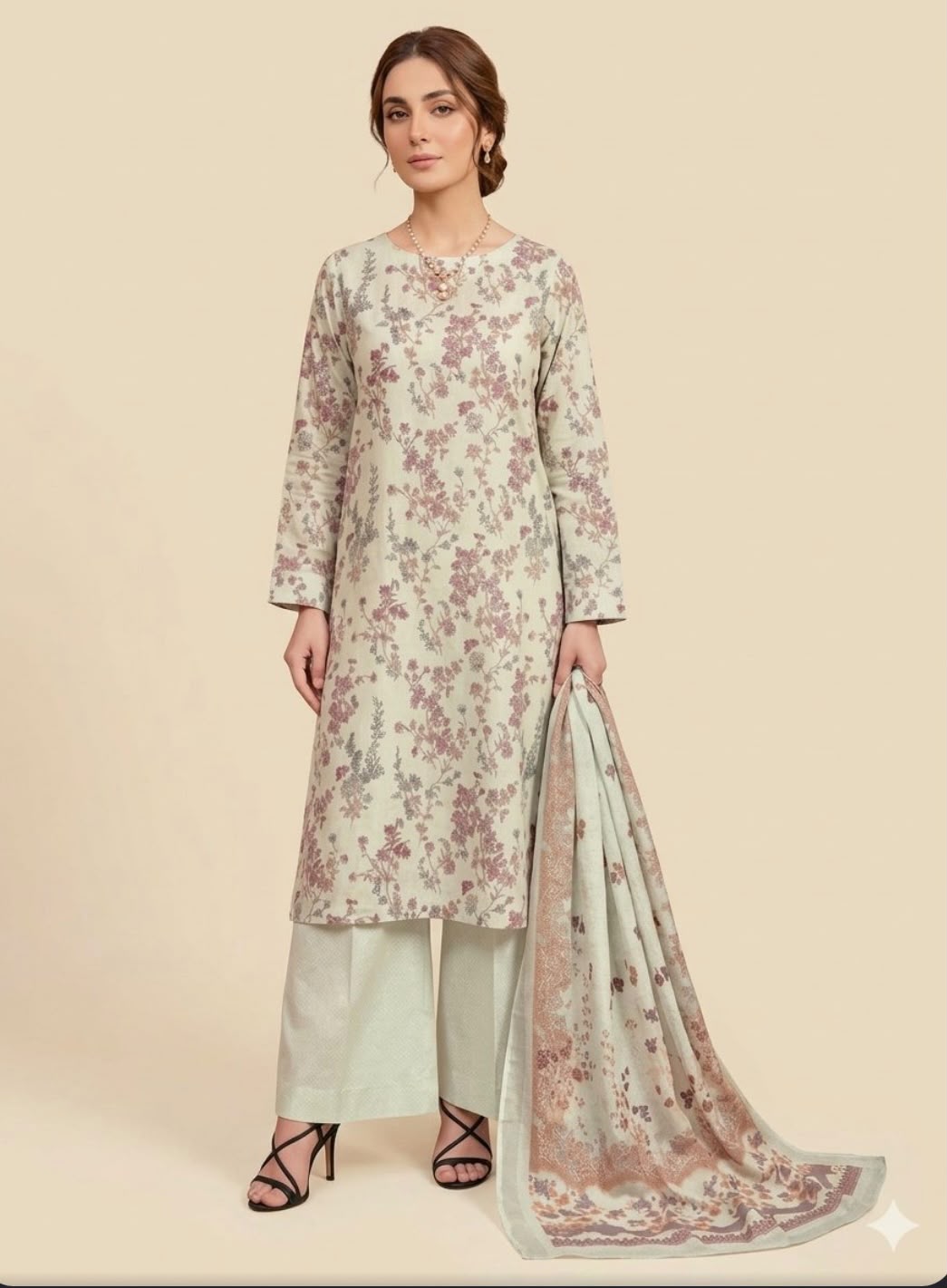 PRINTED PERSIAN WOOL PREMIUM QUALITY 3PC (MC-01)