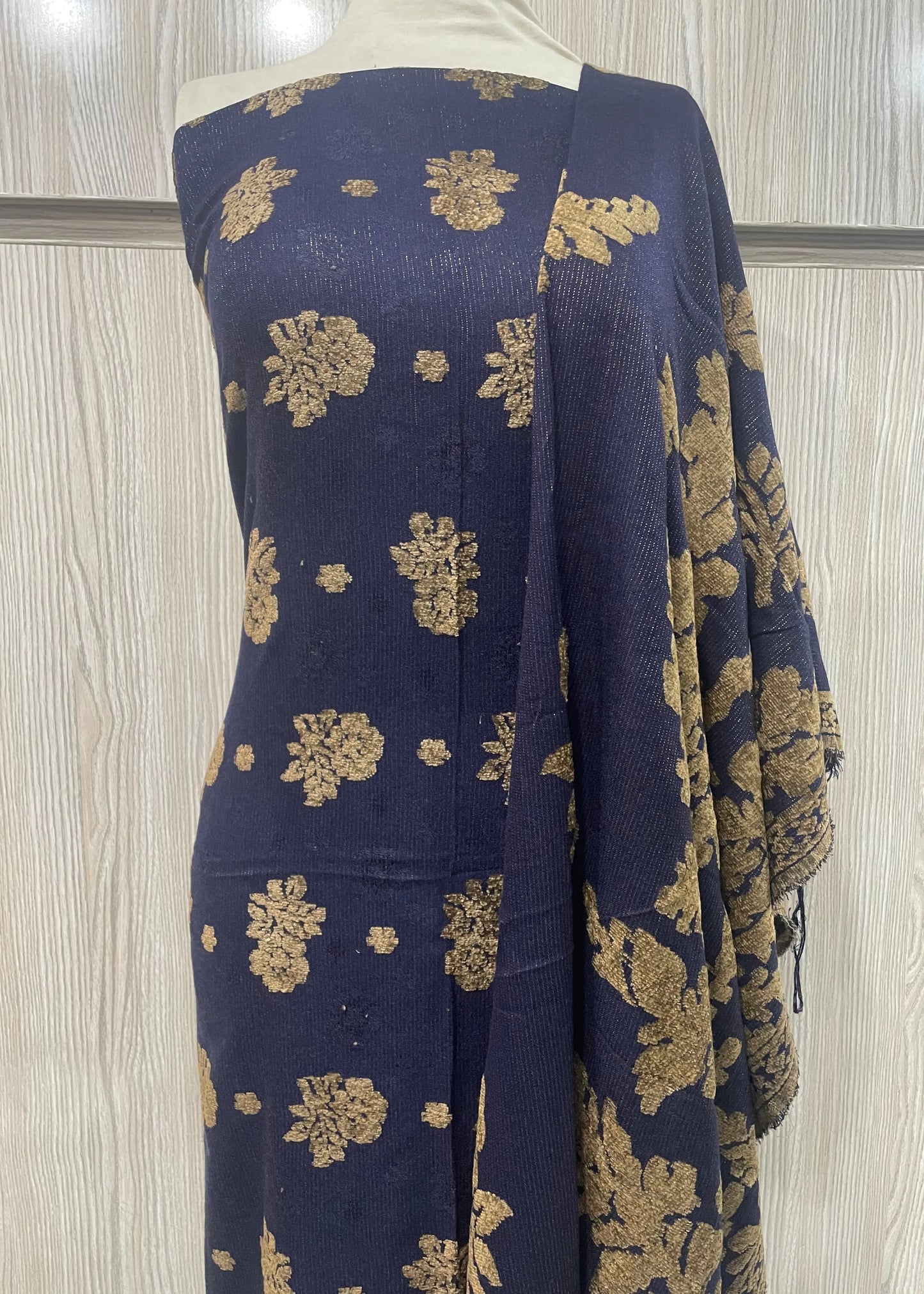 PERSIAN PALACHI WOOL WINTER 3PC SUIT WITH PALACHI SHWAL (Purple) PLD-06