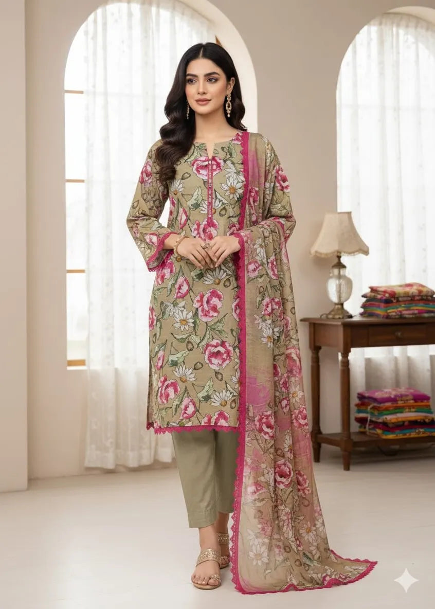 PRINTED MARINA SUIT 3PC PD-09