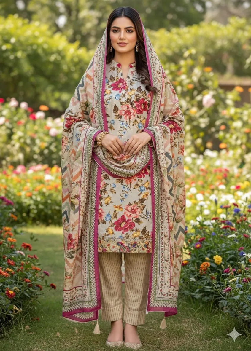 PRINTED MARINA SUIT 3PC PD-07