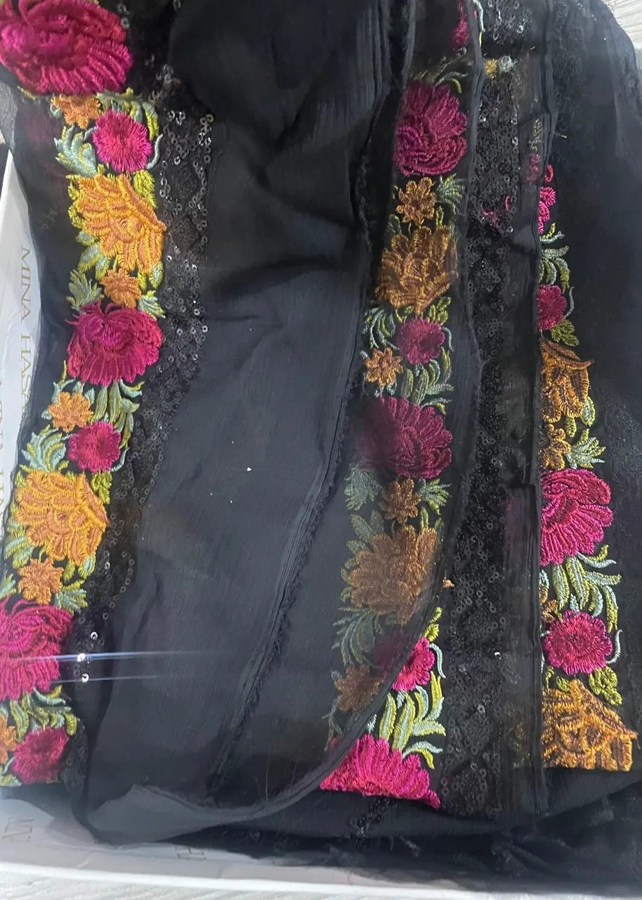 MINA HASAN LUXURY UNSTITCHED SAHAR | ✅ 100% Original