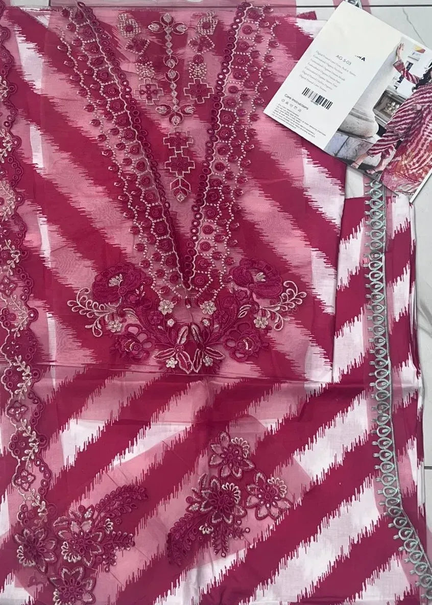 Charizma Embroidered Lawn AG5-03