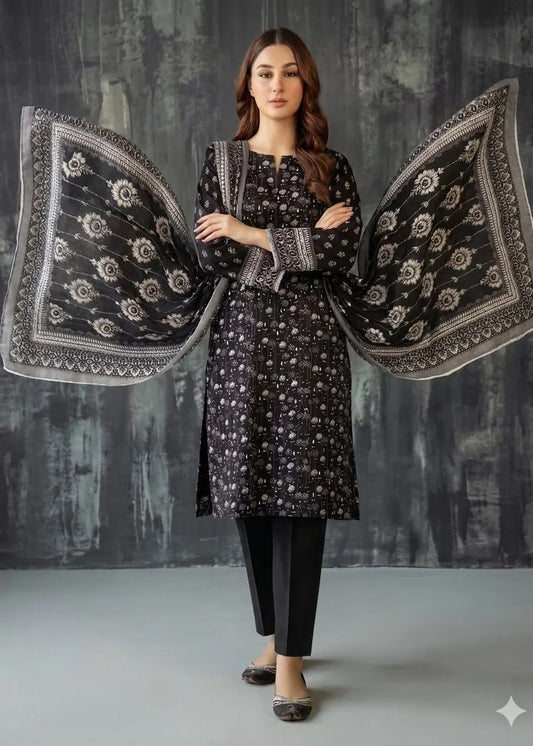 BLACK AND WHITE LAWN COLLECTION VOLUME 3 D-03
