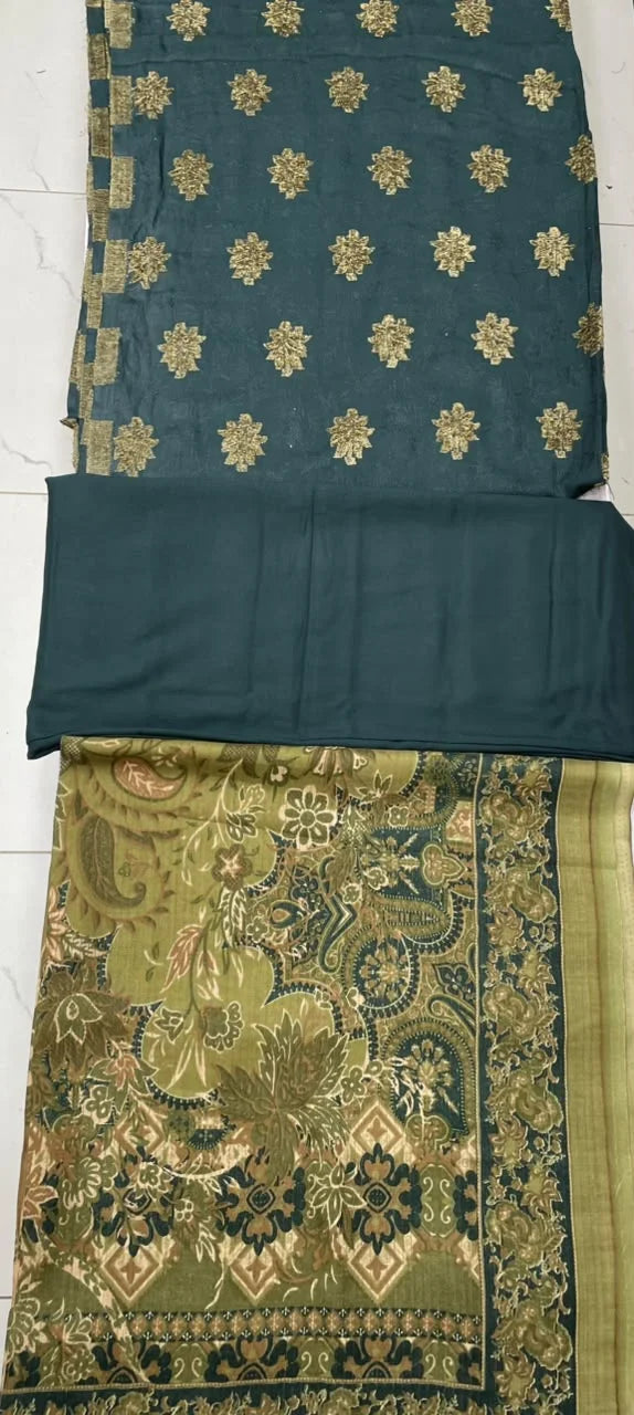 Persian Palachi wool Printed Dupata D-03