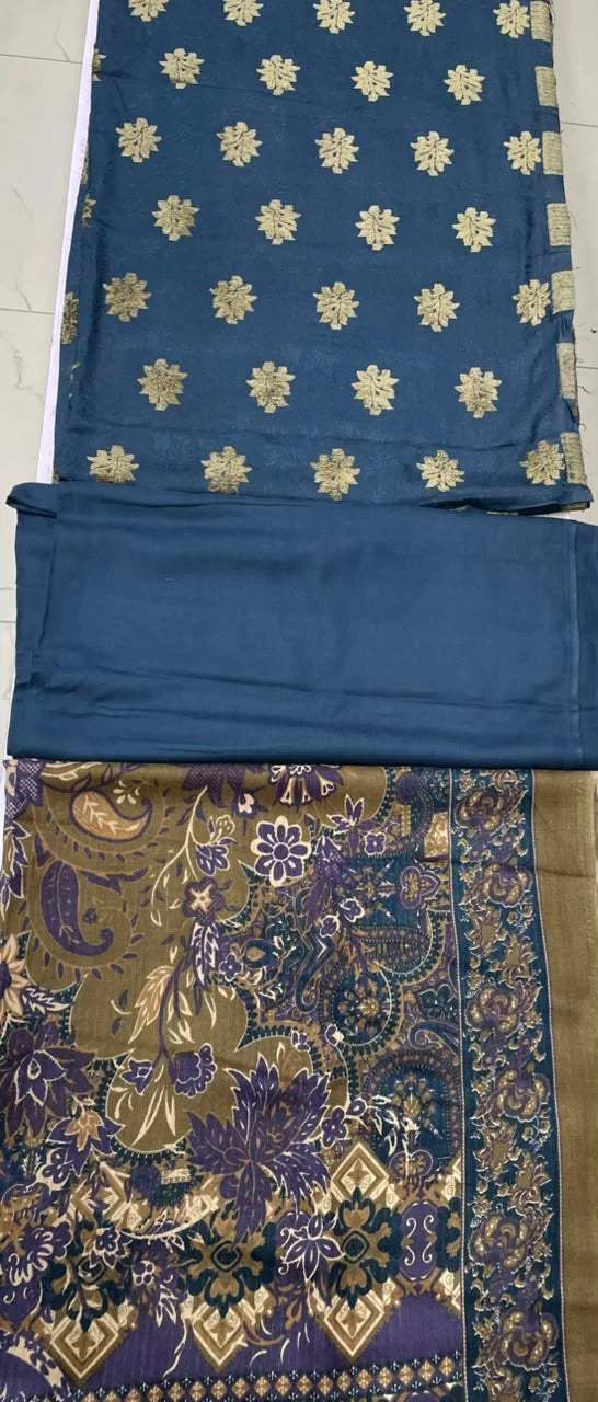 Persian Palachi wool Printed Dupata D-04