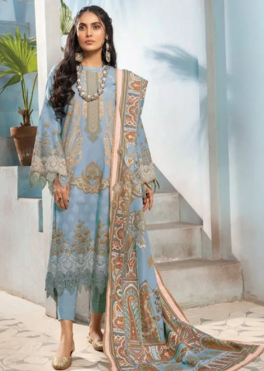 MAUSUMMERY KHADDAR DIGITAL PRINTED SUIT 3 PIECE UNSTITCHED OPAL
