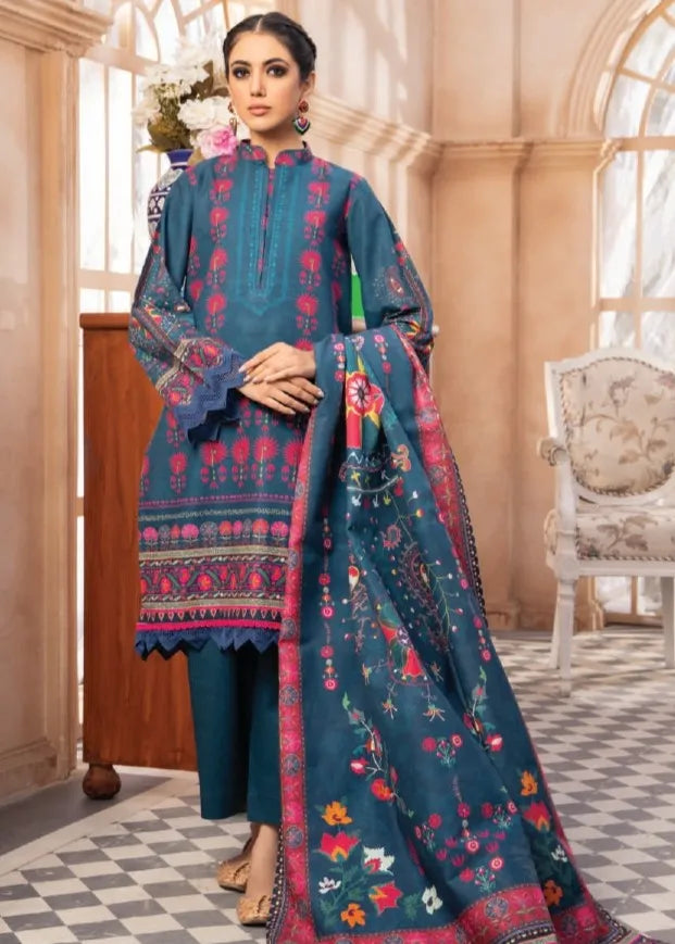 MAUSUMMERY KHADDAR DIGITAL PRINTED SUIT 3 PIECE UNSTITCHED PRIMROSE