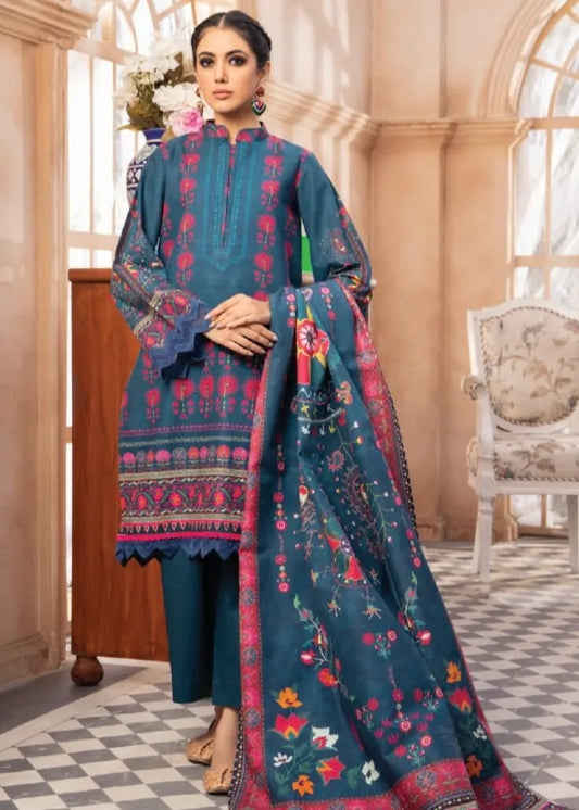 MAUSUMMERY KHADDAR DIGITAL PRINTED SUIT 3 PIECE UNSTITCHED PRIMROSE