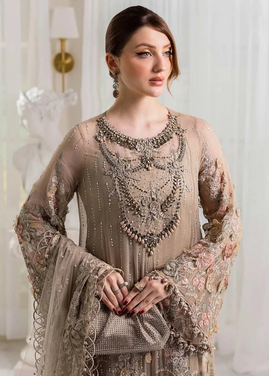 Maria b D-7 Chiffons (Ready to Wear Dupatta)