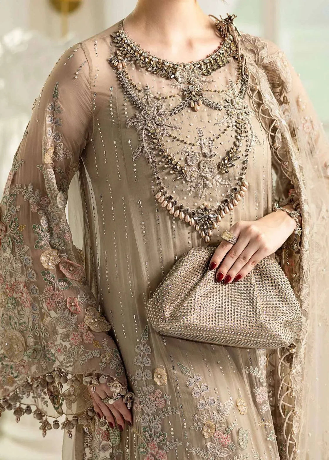 Maria b D-7 Chiffons (Ready to Wear Dupatta)