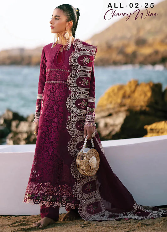 DASTAN BY AJR EMBROIDERED LAWN SUITS UNSTITCHED 3 PIECE ALL-04-24 | ✅ 100% Original