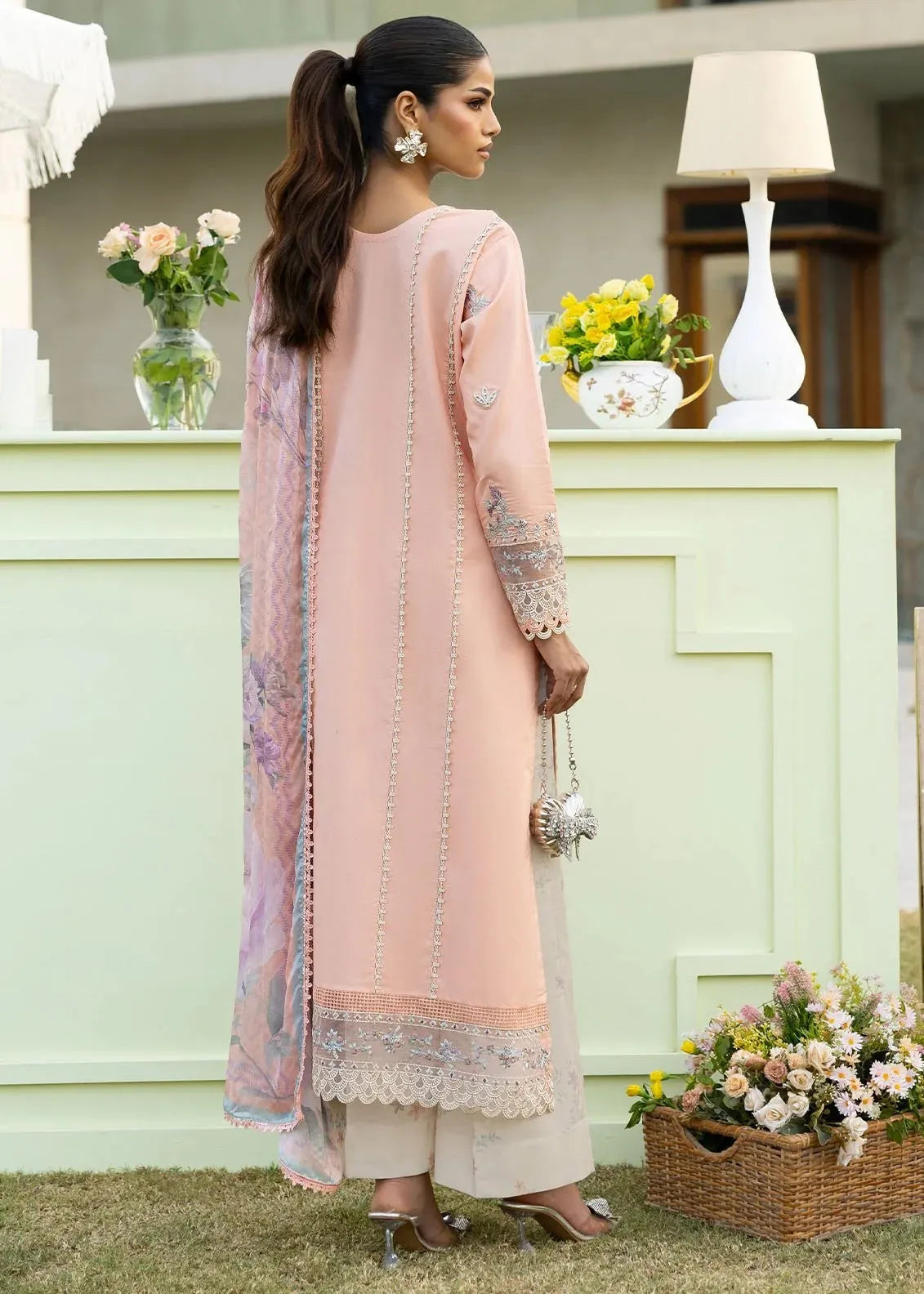 FLORENT LAWN SUIT 3PC FL - 4A | ✅ 100% Original